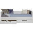 BETT Kiefer massiv 90/200 cm - Weiß, LIFESTYLE, Holz (90/200cm) - Carryhome