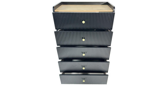 KOMMODE SNOW  in 70/121,6/40 cm  - Eichefarben/Goldfarben, Design, Holzwerkstoff/Metall (70/121,6/40cm) - Xora