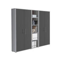 AKTENSCHRANK Anthrazit, Hellgrau  - Anthrazit/Hellgrau, MODERN, Holzwerkstoff (212,9/185,6/33cm) - MID.YOU