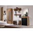 GARDEROBENSCHRANK Altholz, Eiche furniert, mehrschichtige Massivholzplatte (Tischlerplatte) geölt Eichefarben - Eichefarben/Silberfarben, Design, Glas/Holz (64/194/42,5cm) - Voglauer