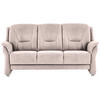 3-SITZER-SOFA in Mikrofaser Rosa  - Beige/Alufarben, Konventionell, Textil/Metall (198/100/89cm) - Beldomo Comfort