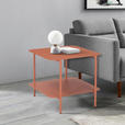 BEISTELLTISCH 48,4/45/40 cm Terracotta quadratisch  - Terracotta, Design, Metall (48,4/45/40cm) - Carryhome