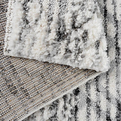 TKANÝ KOBEREC, 120/170 cm, šedá, béžová - šedá/béžová, Konvenční, textil (120/170cm)