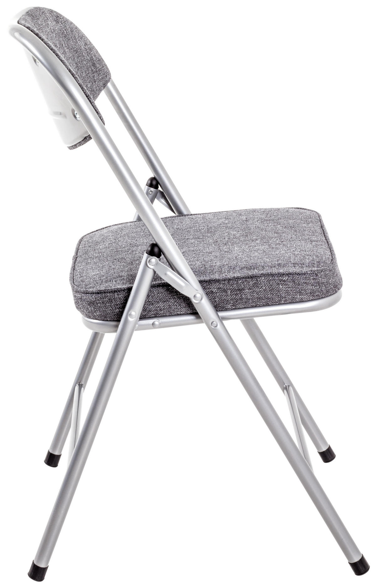 KLAPPSESSEL Grau, Alufarben  - Alufarben/Grau, MODERN, Textil/Metall (47/79/53cm)