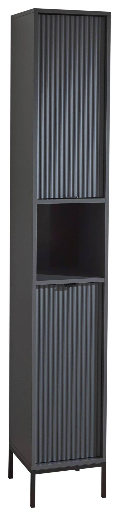 HOCHSCHRANK 32/195/32 cm - Anthrazit/Grau, MODERN, Holzwerkstoff/Kunststoff (32/195/32cm) - MID.YOU