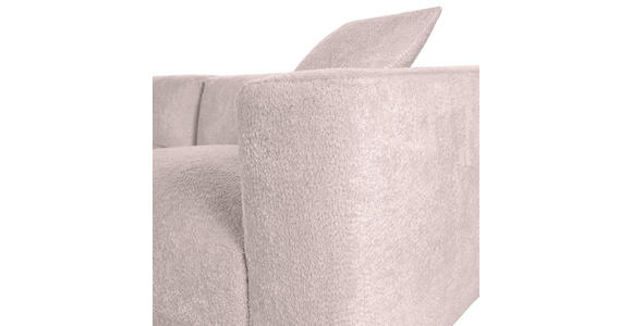ECKSOFA Rosa Chenille Zierkissen, Rücken echt  - Creme/Schwarz, MODERN, Kunststoff/Textil (239/317cm) - Carryhome