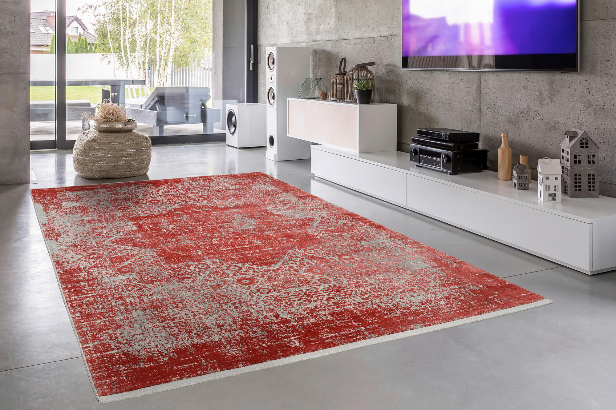 WEBTEPPICH 240/300 cm Tesoro Rot  - Rot, Design, Textil (240/300cm) - Dieter Knoll