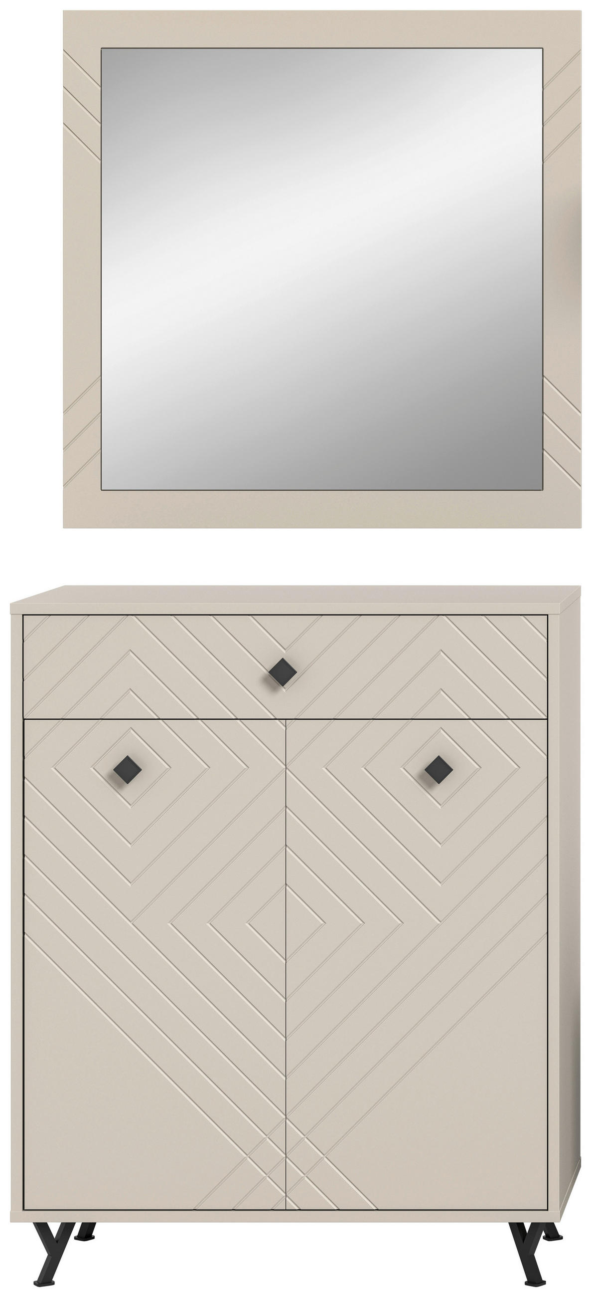 PREDSOBA  - Design, steklo/leseni material (80/190/35cm) - MID.YOU