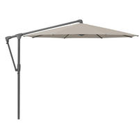 AMPELSCHIRM 300 cm Hellgrau  - Anthrazit/Hellgrau, Design, Textil/Metall (300/300cm) - Glatz