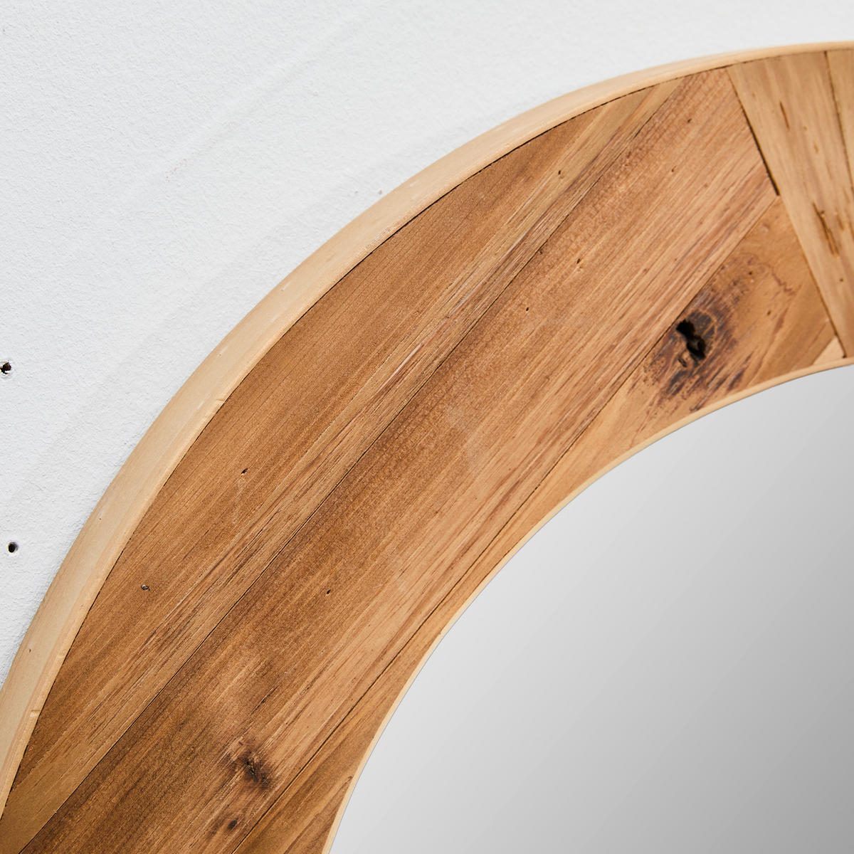 WANDSPIEGEL 60/60/3 cm  - Naturfarben, Lifestyle, Glas/Holz (60/60/3cm) - Landscape