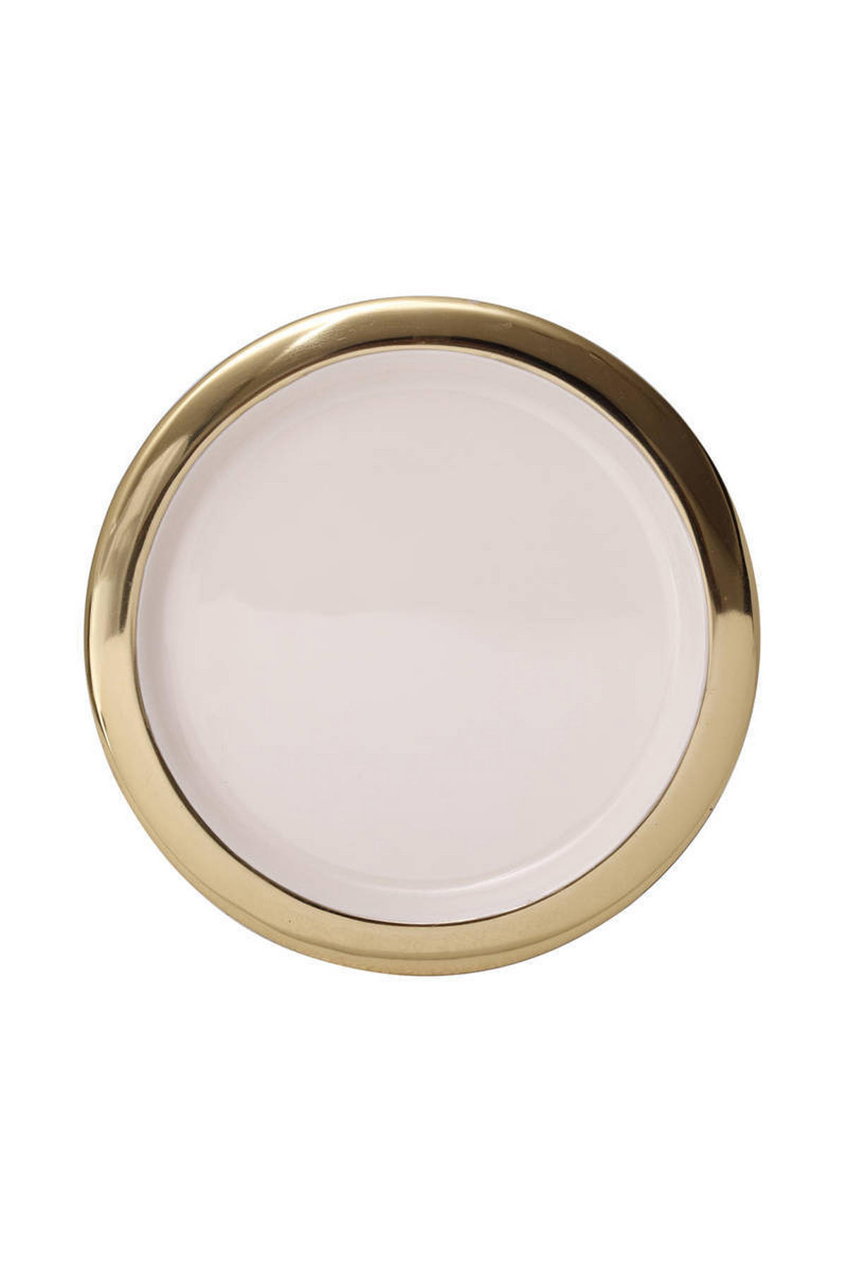 TORTENPLATTE - Goldfarben/Rosa, Trend, Metall (20,5/13,5cm) - Kayoom