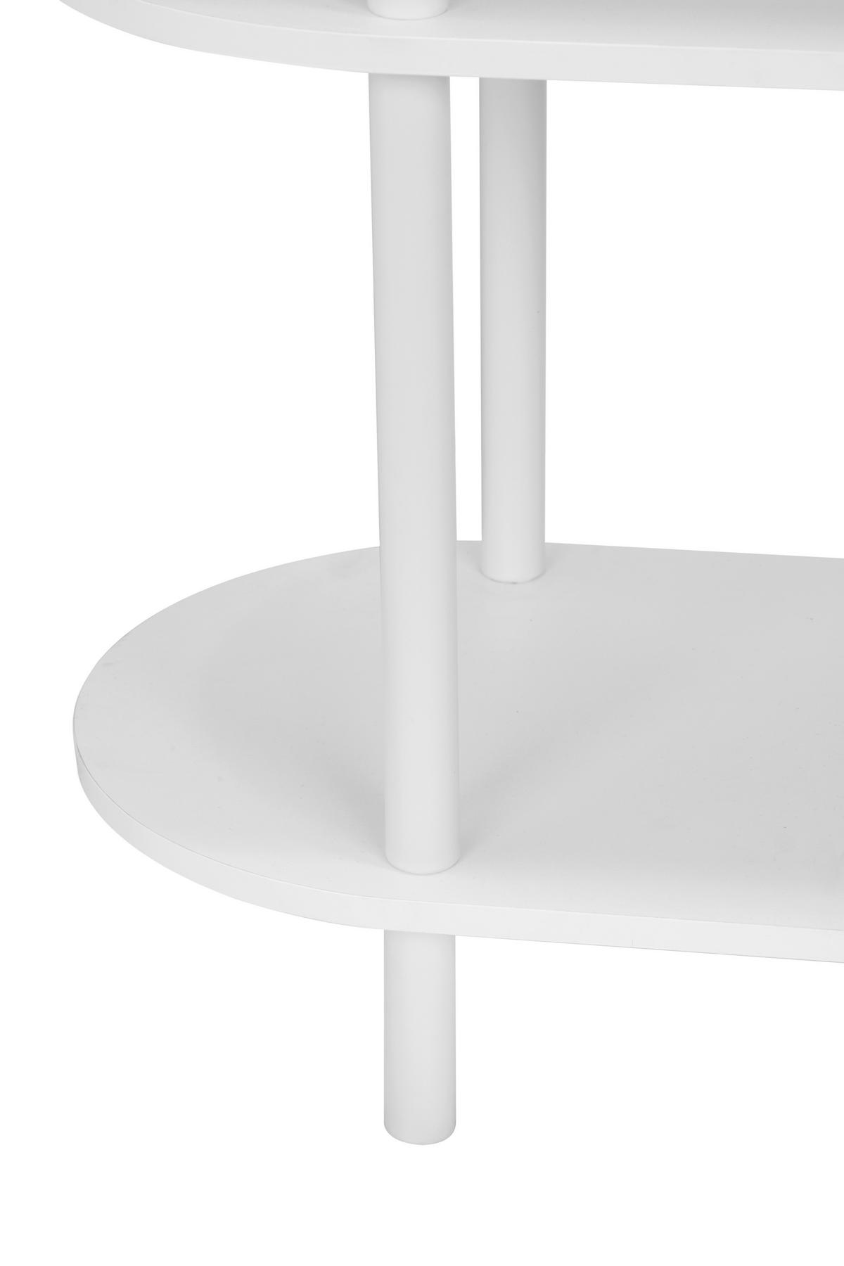 REGAL  90/160/30 cm Weiss  - Weiss, Modern, Holzwerkstoff/Metall (90/160/30cm) - PBJ