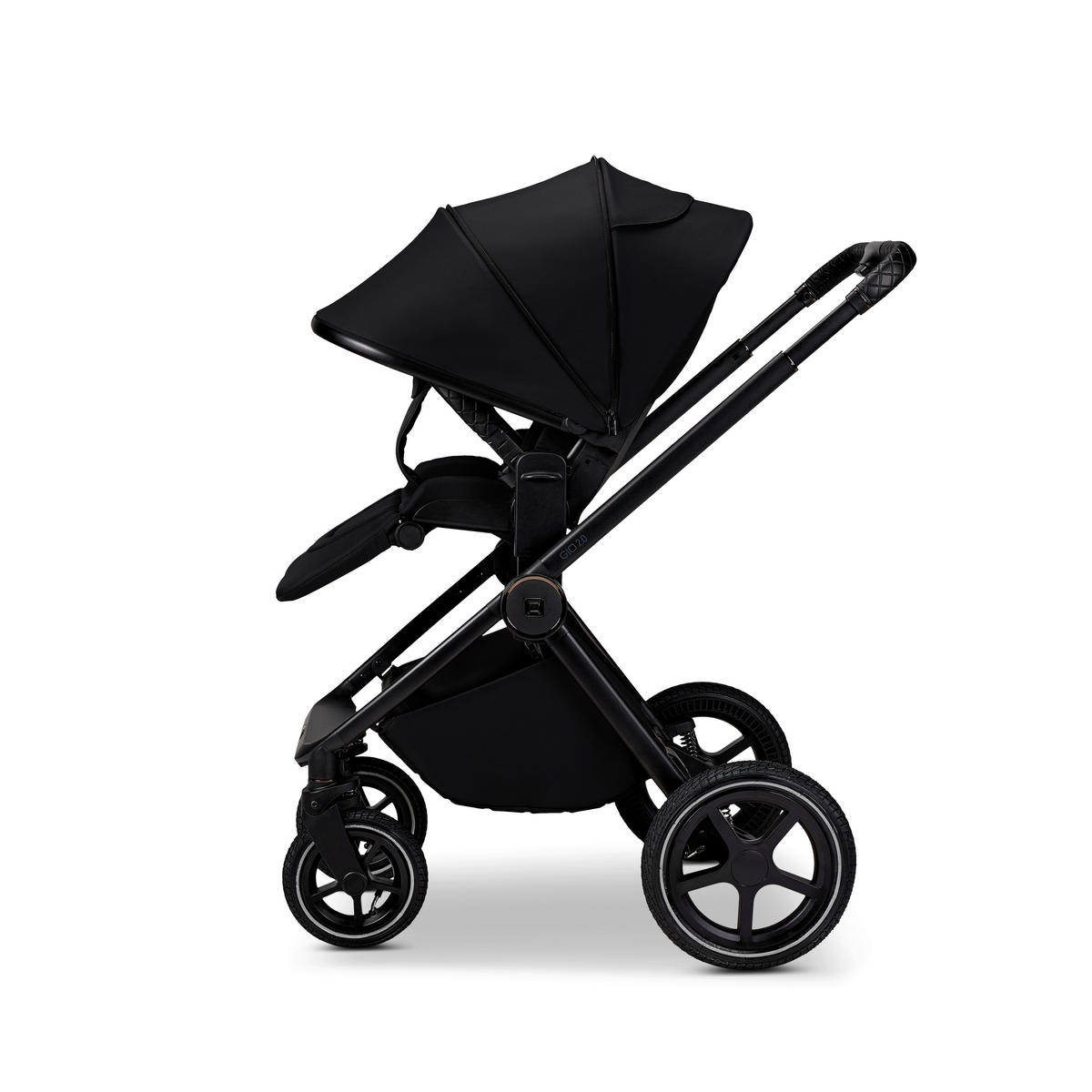 KOMBIKINDERWAGEN  Gio 2.0  Onyx  - Schwarz, Basics (84/61/114cm) - Moon