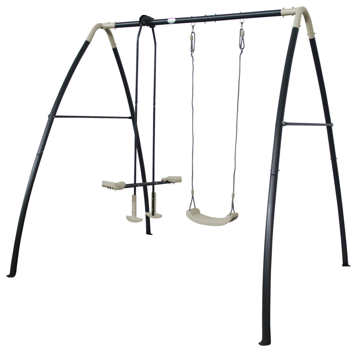 GUNGA - antracit/cremefärgad, Klassisk, metall/plast (210/220/238cm)