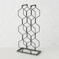 WEINREGAL  - Goldfarben/Schwarz, Basics, Metall (23/11/48,5cm) - Boltze Home