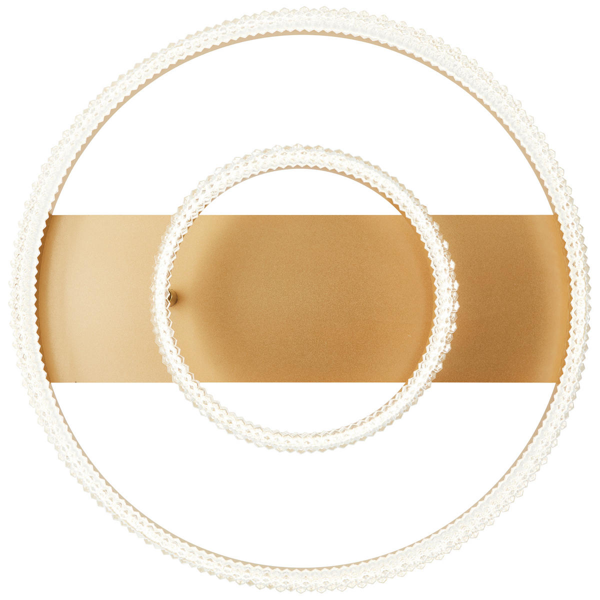 LED-DECKENLEUCHTE 61/13 cm   - Goldfarben, Design, Kunststoff/Metall (61/13cm) - Brilliant
