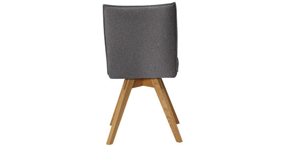 STUHL in Holz, Textil Grau, Eichefarben - Eichefarben/Grau, KONVENTIONELL, Holz/Textil (60/91/61cm) - Moderano