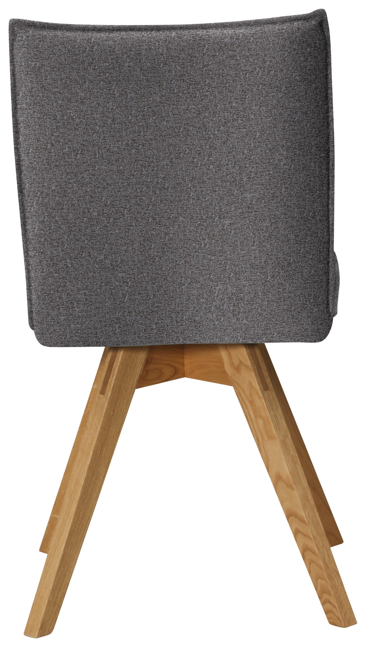STUHL in Holz, Textil Grau, Eichefarben  - Eichefarben/Grau, KONVENTIONELL, Holz/Textil (60/91/61cm) - Moderano