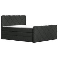 BOXSPRINGBETT 180/200 cm  in Schwarz  - Schwarz, KONVENTIONELL, Textil (180/200cm) - Esposa
