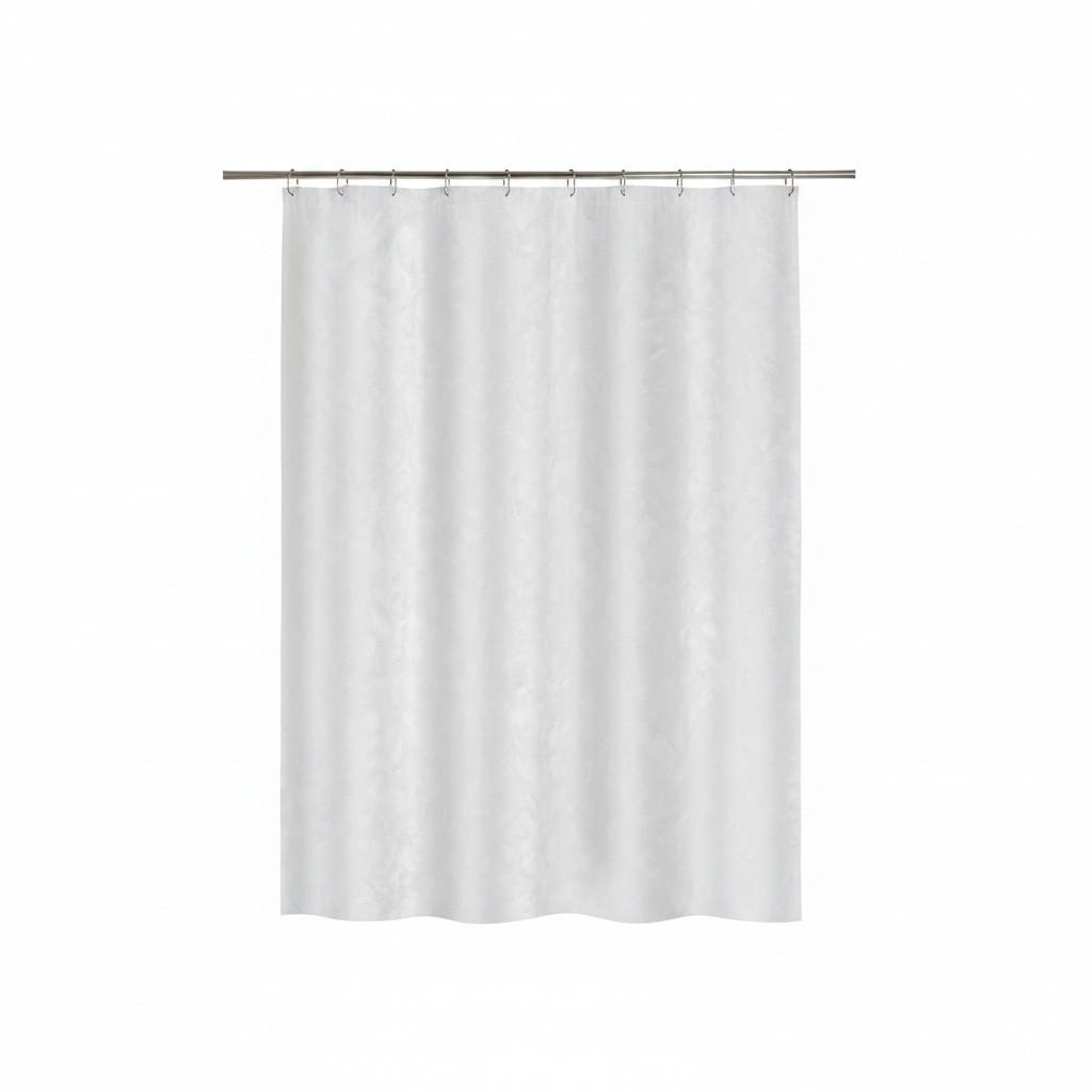 DUSCHVORHANG PORTO 180/200 cm  - Weiß, Basics, Textil (180/200cm) - Spirella