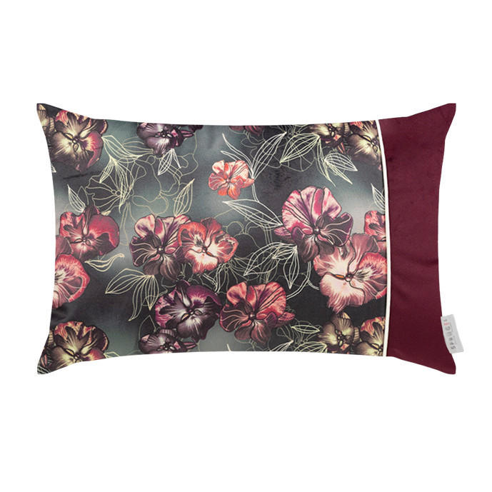 KISSENBEZUG 60/40 cm  - Bordeaux/Beige, Basics, Textil (60/40cm) - Novel