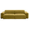 BIGSOFA Chenille Dunkelgelb  - Dunkelgelb/Schwarz, Design, Kunststoff/Textil (238/71/101cm) - Pure Home Lifestyle