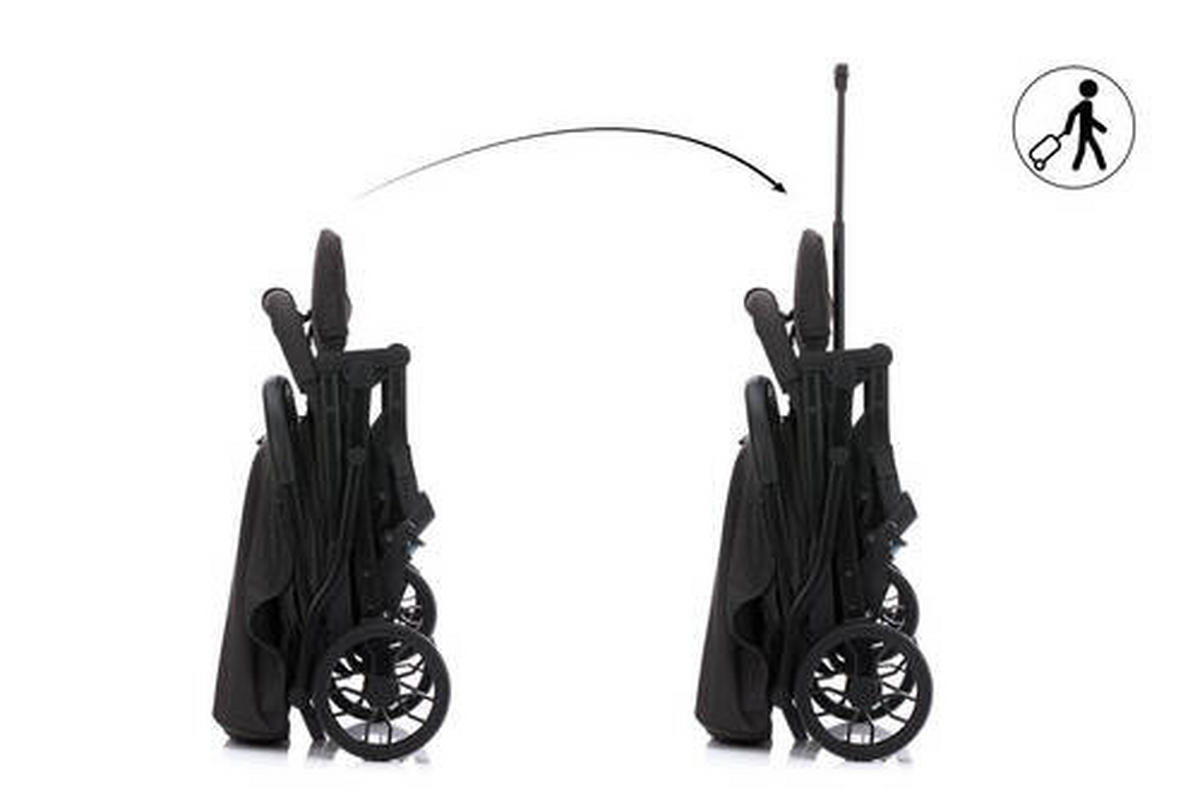 BUGGY Styler Elite  - Schwarz, Basics, Textil/Metall (105/70/51cm) - Fillikid