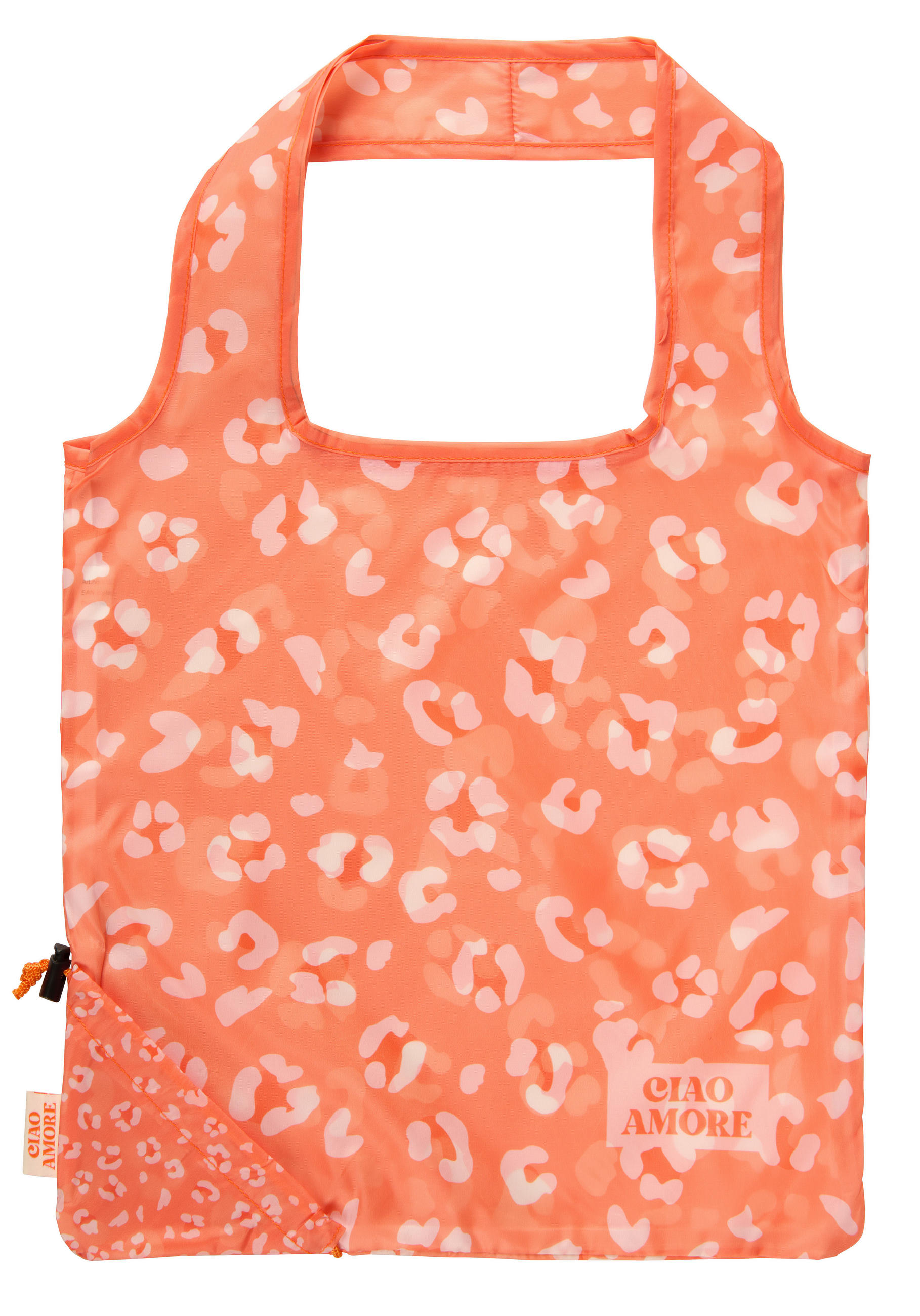 SHOPPER - Aprikose/Weiß, Trend, Kunststoff (38/38/0.5cm)