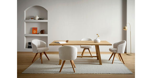 ESSTISCH Wildeiche massiv rechteckig Wildeiche  - Wildeiche, ROMANTIK / LANDHAUS, Holz (220/100/75cm) - Linea Natura