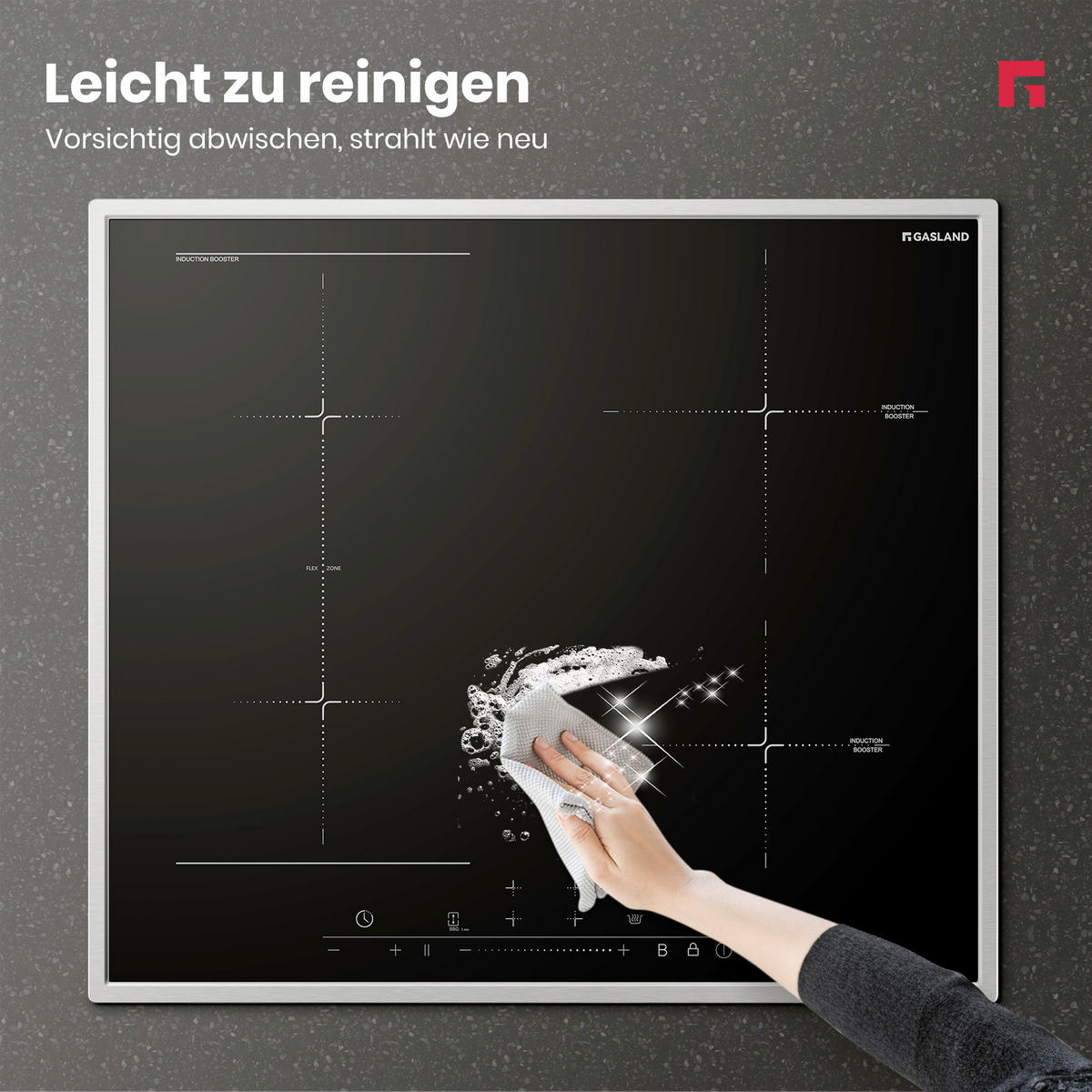 INDUKTIONSKOCHFELD  - Schwarz, Trend, Glas (93/71/26cm)