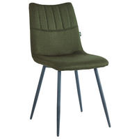 STOL, kovina, tekstil zelena, črna  - črna/zelena, Design, kovina/tekstil (45/89/58cm) - Boxxx