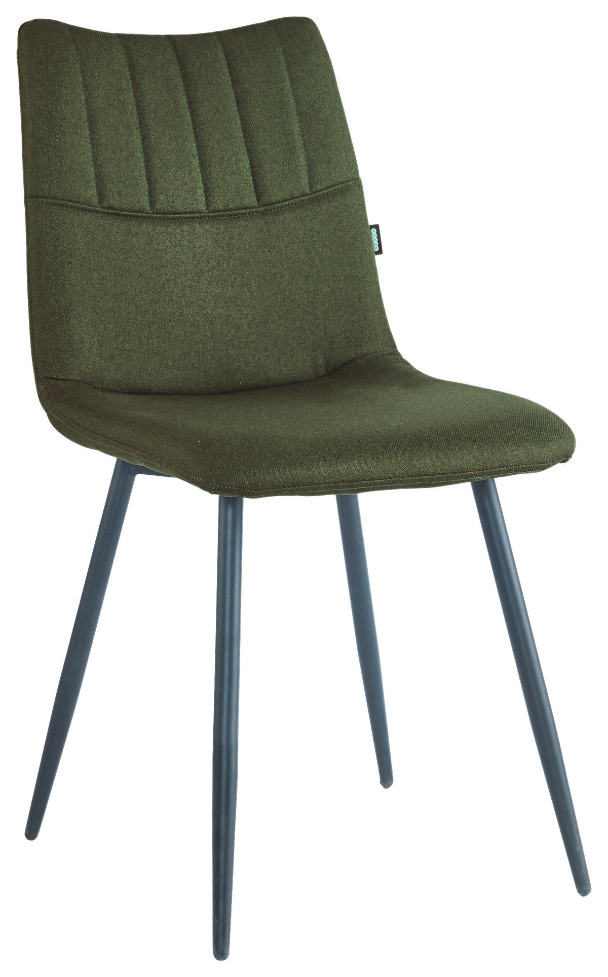 STOL, kovina, tekstil zelena, črna  - črna/zelena, Design, kovina/tekstil (45/89/58cm) - Boxxx