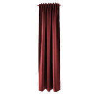WÄRMESCHUTZVORHANG MILTON Verdunkelung 140/245 cm   - Bordeaux, Basics, Textil (140/245cm)