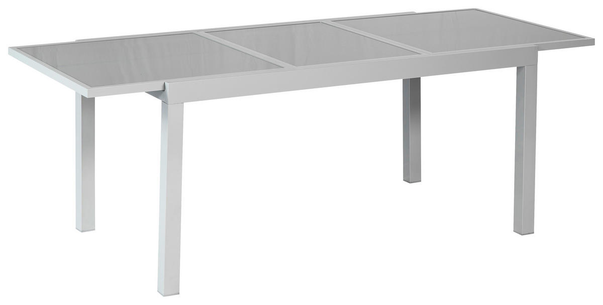 GARTENSET Akazie massiv Aluminium  - Silberfarben/Grau, MODERN, Holz/Kunststoff - Gardenson