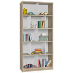 REGAL  90/197/38 cm Weiß, Eiche San Remo  - Weiß/Eiche San Remo, KONVENTIONELL, Holzwerkstoff (90/197/38cm) - Carryhome