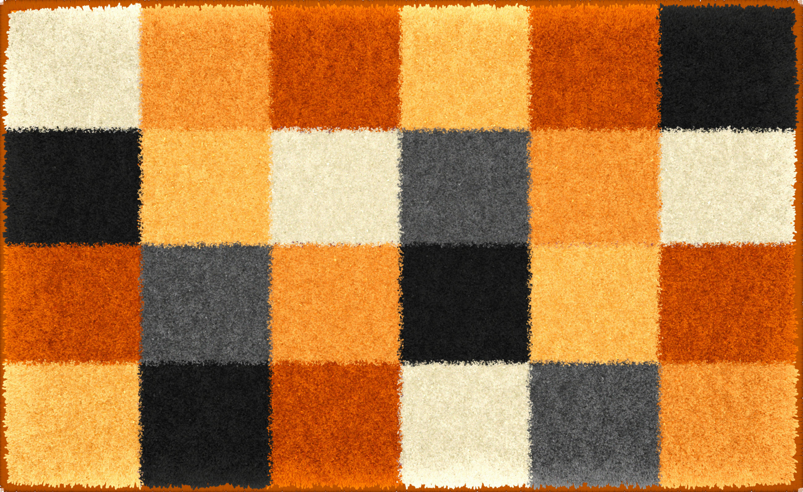 BADTEPPICH Gelb, Schwarz, Weiß 60/100 cm - Gelb/Schwarz, Basics, Kunststoff/Textil (60/100cm)