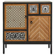 KOMMODE  in 80/84/38 cm  - Multicolor/Schwarz, ROMANTIK / LANDHAUS, Holz/Holzwerkstoff (80/84/38cm) - Landscape