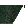 ECKSOFA in Struktur Grün 205/280 cm - Schwarz/Grün, Design, Textil/Metall (205/280cm) - Xora