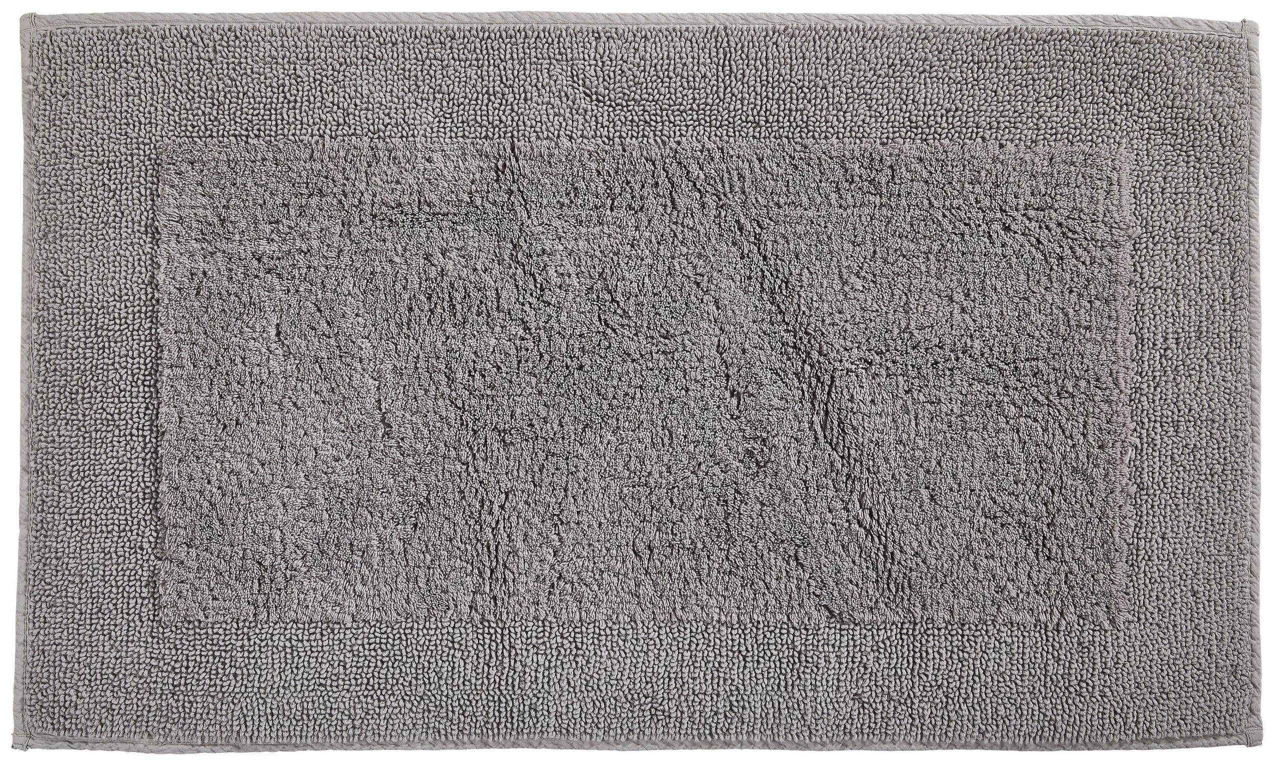 BADEMATTE 60/100 cm Silberfarben  - Silberfarben, Textil (60/100cm) - Dieter Knoll