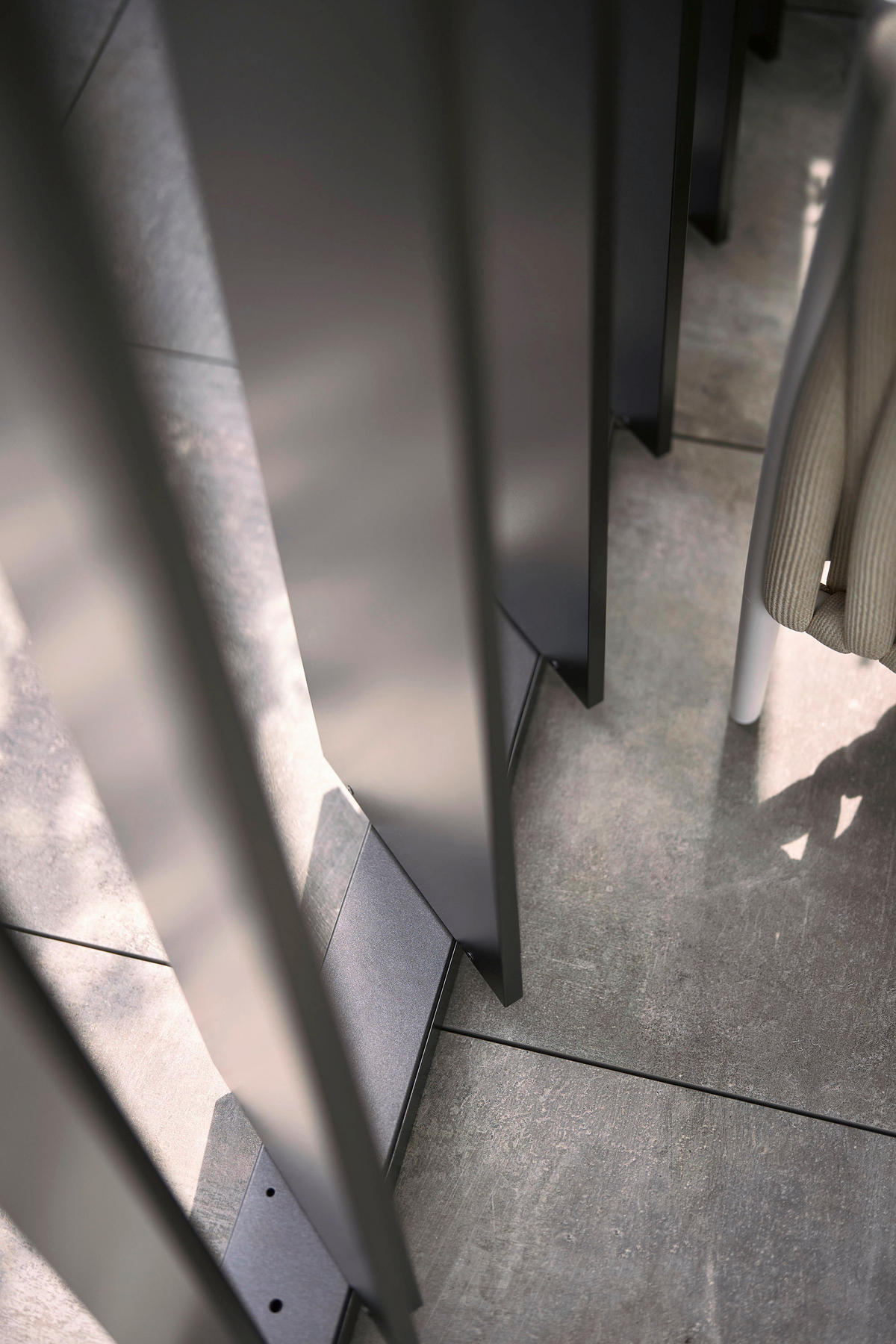 PAVILLON-SEITENTEIL - Dunkelgrau, Design, Metall (235/10/364cm) - Biohort