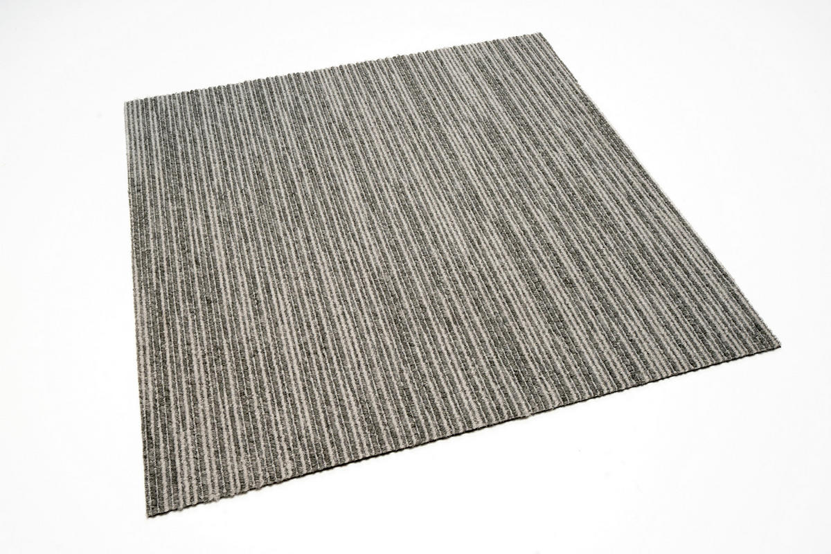 TEPPICHFLIESE 50/50 cm  in Hellgrau  - Hellgrau, Basics, Textil (50/50cm)