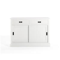 SIDEBOARD  in 121/85/45 cm  - Schwarz/Weiß, Design, Holz/Holzwerkstoff (121/85/45cm) - Livetastic