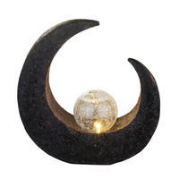 SOLARLEUCHTE  - Klar/Schwarz, Design, Glas/Kunststoff (29,4/9/30,5cm) - Globo