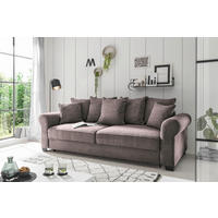 SCHLAFSOFA in Cord Braun  - Schwarz/Braun, KONVENTIONELL, Kunststoff/Textil (247/95/125cm) - MID.YOU