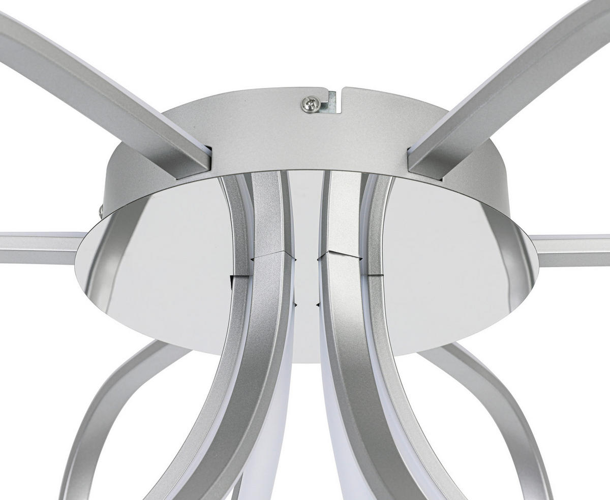 DECKENLEUCHTE  55/22 cm    - Chromfarben/Silberfarben, Trend, Kunststoff/Metall (55/22cm) - Collett's Monde