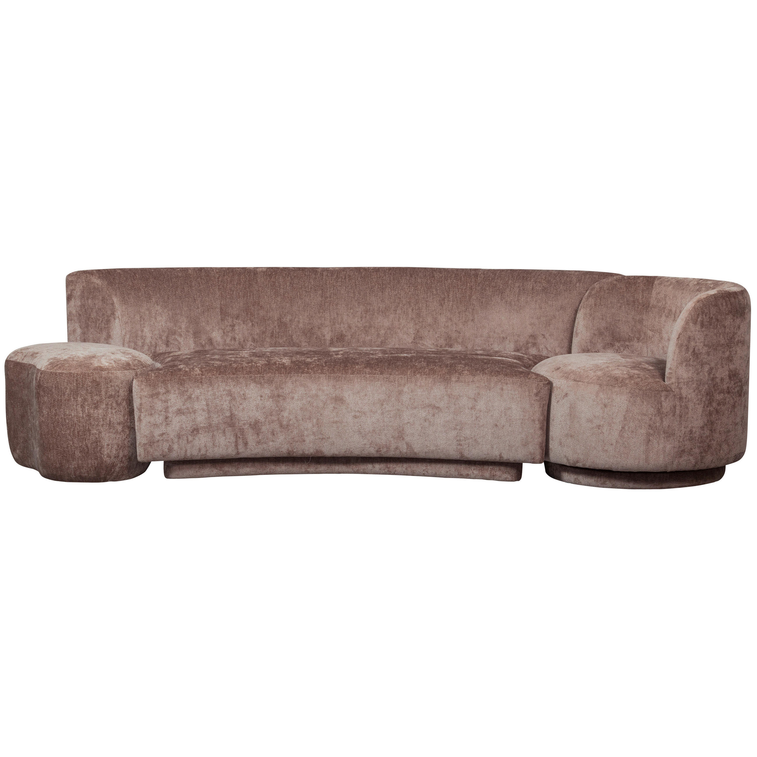BIGSOFA Chenille Taupe  - Taupe, Design, Textil (270/72/97cm) - Livetastic