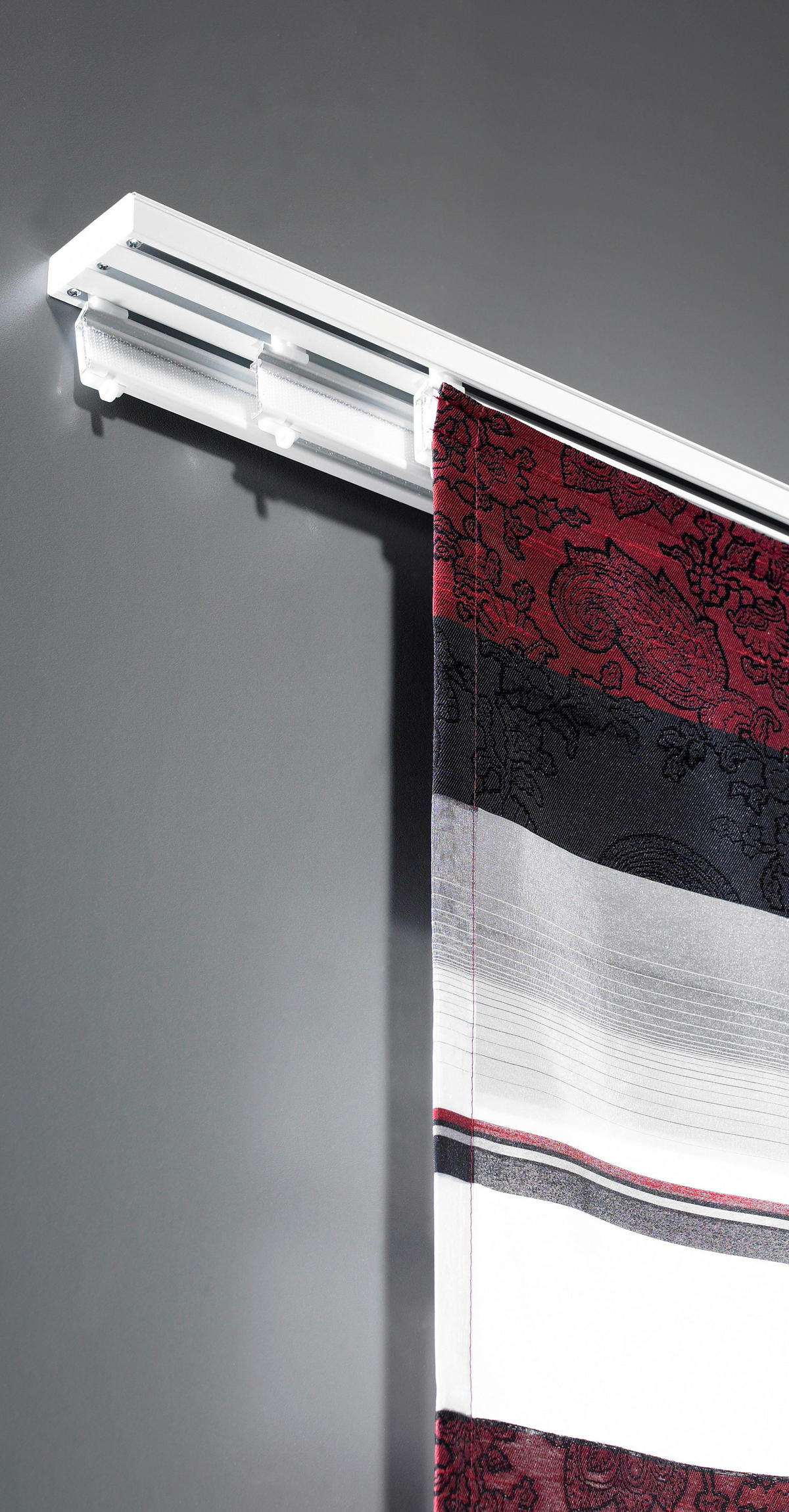 FLÄCHENVORHANGSCHIENE  160 cm  - Weiß, Design, Metall (160cm) - Homeware