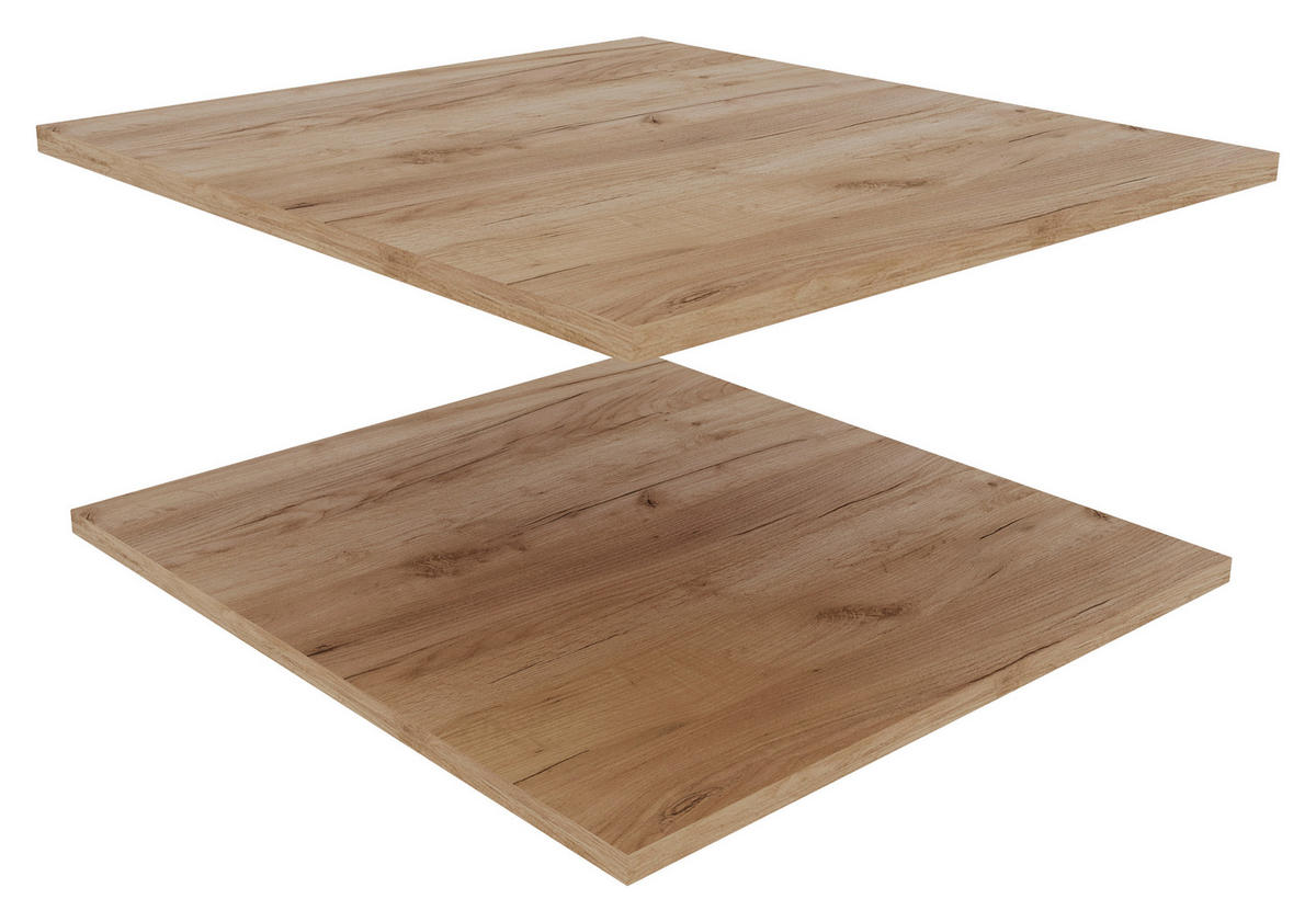 EINLEGEBODENSET 47,7/51/1,6 cm   - Eiche Artisan, KONVENTIONELL, Holzwerkstoff (47,7/51/1,6cm) - Linea Natura