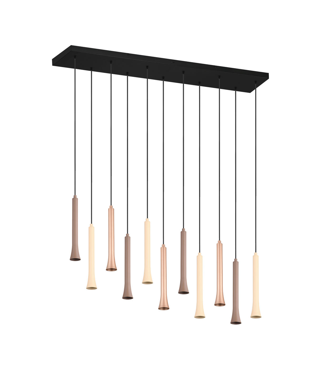 LED-PENDELLEUCHTE 115/15/150 cm    - Beige/Multicolor, Design, Metall (115/15/150cm) - Trio Leuchten