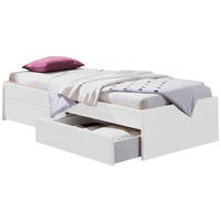 STAURAUMBETT 100/200 cm  in Weiß  - Weiß, KONVENTIONELL, Holzwerkstoff (100/200cm) - Hasena